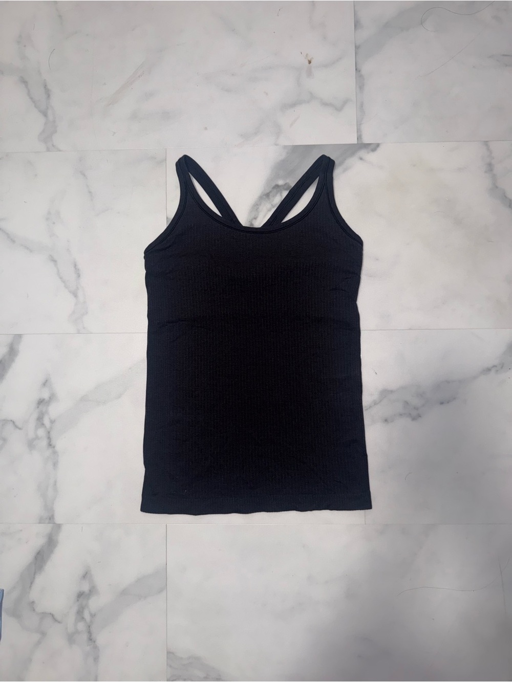Lululemon Athletica Black Women's Ribbed Racerback Tank Top